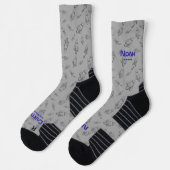 Your name in space with rockets socken (Links)