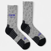 Your name in space with rockets socken (Rechts)