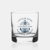 Your Name of Boat Anchor Whiskyglas (Vorderseite)