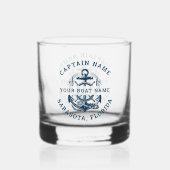 Your Name of Boat Anchor Whiskyglas (Rückseite)