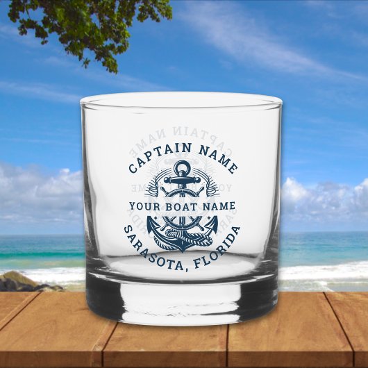 Your Name of Boat Anchor Whiskyglas