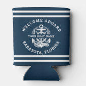 Your Name of Boat Vintage Anchor Dosenkühler (Rückseite)