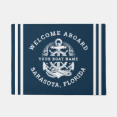 Your Name of Boat Vintage Anchor  Fußmatte (Vorderseite)
