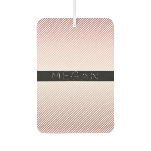 Your Name Thin Rose Schatten & White Stripes Autolufterfrischer (Vorderseite)