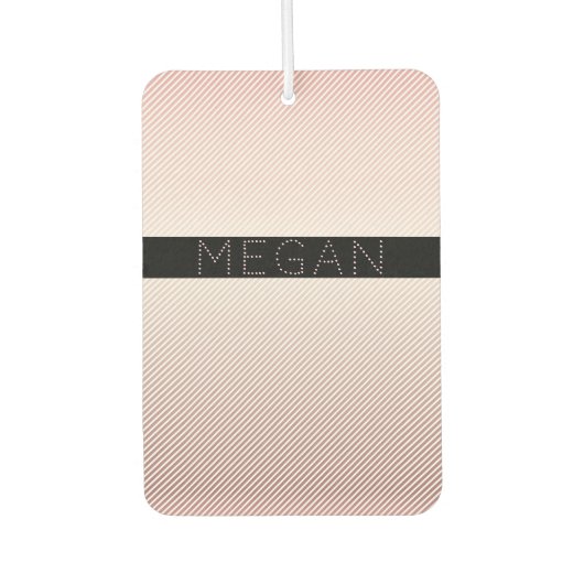 Your Name Thin Rose Schatten & White Stripes Autolufterfrischer (Vorderseite)