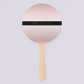 Your Name Thin Rose Schatten & White Stripes Fächer