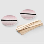 Your Name Thin Rose Schatten & White Stripes Fächer (Non-assembled)