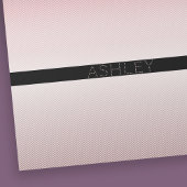 Your Name Thin Rose Schatten & White Stripes Geschenkpapier