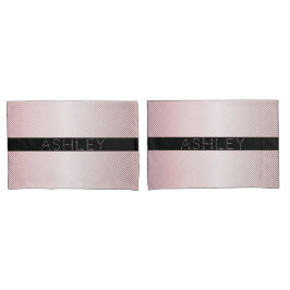 Your Name Thin Rose Schatten & White Stripes Kissenbezug