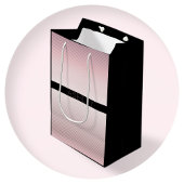 Your Name Thin Rose Schatten & White Stripes Mittlere Geschenktüte