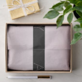 Your Name Thin Rose Schatten & White Stripes Seidenpapier (Geschenk)