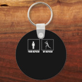 Your Nephew My New Phew Baseball Schlüsselanhänger (Vorderseite)