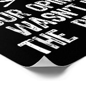 Your Onion Wasnt In The Recipe Chef Cooking Gift C Poster (Ecke)