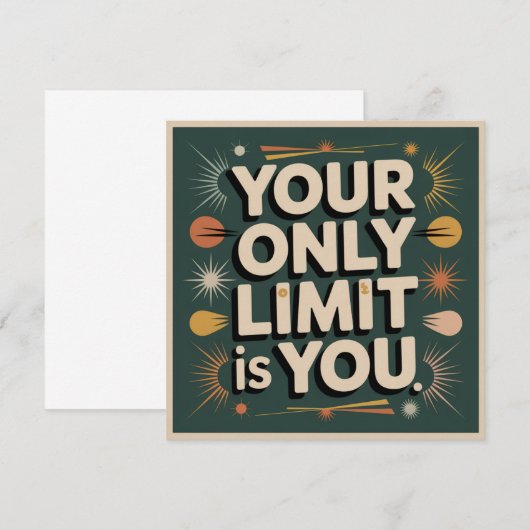 Your Only Limit Is You Einladung (Vorne/Hinten)
