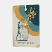 Your Only Limit Is You Ornament Aus Metall (Vorderseite links)
