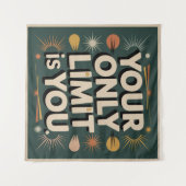 Your Only Limit Is You Wandteppich (Vorderseite (Horizontal))