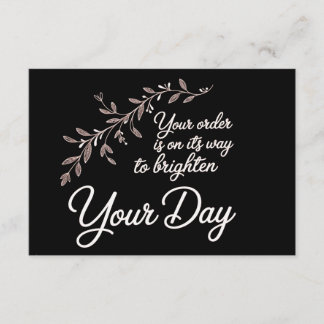 Your Order is On Its Way Flat Thank You Card Dankeskarte