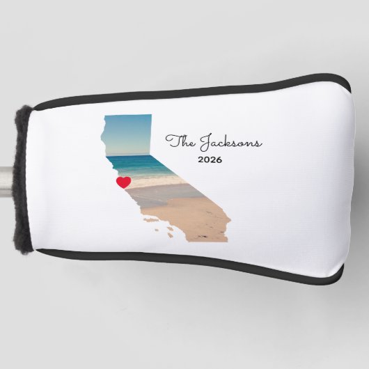 Your Own California Vacation Photo Golf Headcover (Vorderseite)