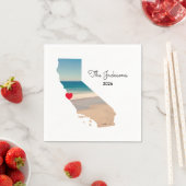Your Own California Vacation Photo Serviette (Beispiel)