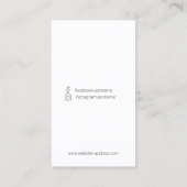 Your Own Custom Artistic Watercolo Earring Display Visitenkarte (Rückseite)