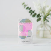 Your Own Custom Artistic Watercolo Earring Display Visitenkarte (Stehend Vorderseite)