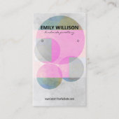 Your Own Custom Artistic Watercolo Earring Display Visitenkarte (Vorderseite)