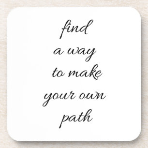 Your Own Path Hard Plastic Coaster Getränkeuntersetzer