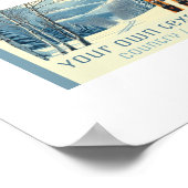 Your own text ski resort vacation mountain  Poster (Ecke)