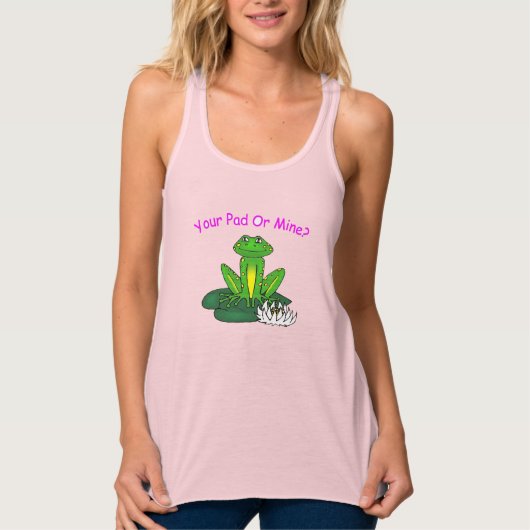 Your Pad or Mine? Ladies' Tank Top (Vorderseite)