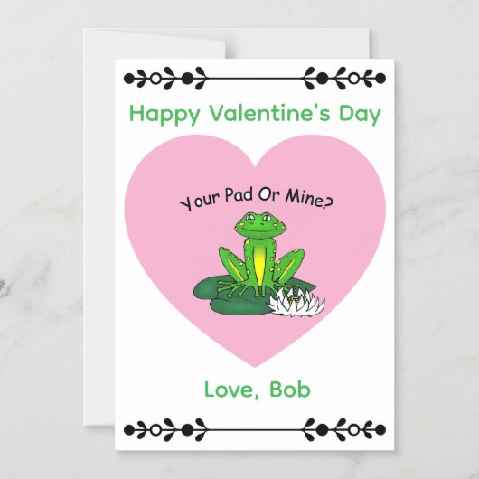 Your Pad or Mine? Magnetic Card Magneteinladung (Vorderseite)