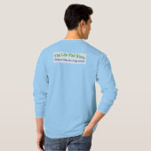 Your Pad or Mine - Men's Baby Blue Long Sleeve T-Shirt (Schwarz voll)