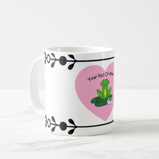 Your Pad Or Mine? Valentine's Day Kaffeetasse (Vorderseite Links)