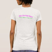 Your Pad or Mine? Women's Light Gray Short Sleeve T-Shirt (Rückseite)