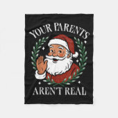 Your Parents Aren’t Real Funny Family Christmas Sa Fleecedecke (Vorderseite)