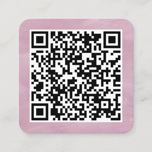Your Personal QR Code Linked to Your URL  Quadratische Visitenkarte (Vorderseite)