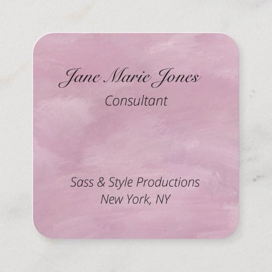 Your Personal QR Code Linked to Your URL  Quadratische Visitenkarte (Rückseite)