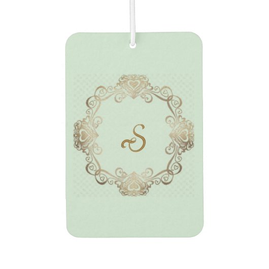 “Your Personalized Initial” Air Freshener Autolufterfrischer (Vorderseite)