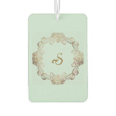 “Your Personalized Initial” Air Freshener Autolufterfrischer (Rückseite)