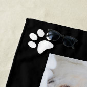 Your pet dog chihuahua custom photos collage name strandtuch (Beispiel)