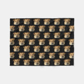 Your Pet Photo Dog Cat Custom Cute Funny Fleecedecke (Vorderseite (Horizontal))
