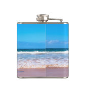 Your Pet Photo Flask Personalized Text Flachmann (Rückseite)