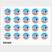 Your Pet Photo Stickers Personalized Text Name (Blatt)