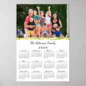 Your Photo and Name Custom 2026 Calendar Poster (Vorne)