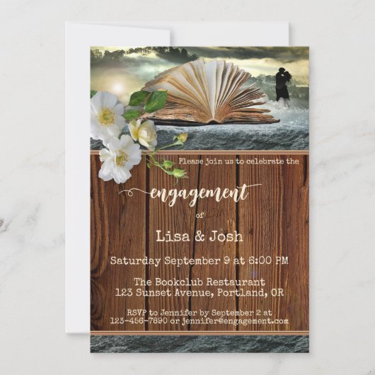Your Photo Book or Library Engagement Invitation (Vorderseite)