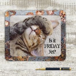 Your Photo Funny Cat Friday Feeling Mouse Pad Mousepad
