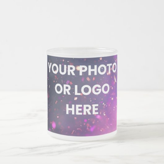 Your Photo Here | Personalized Mug Mattglastasse (Mittel)