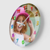 Your Photo Kids Clock Große Wanduhr (Winkel)