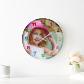 Your Photo Kids Clock Große Wanduhr (Zuhause)