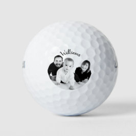 YOUR PHOTO NAME FAMILY Personalized Golf Balls Golfball
