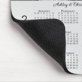 Your Photo Names Personalized Gray 2026 Calendar Mousepad (Ecke)